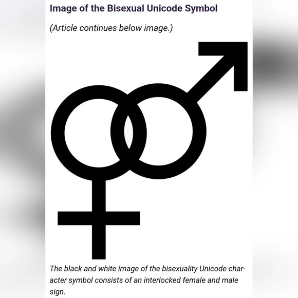 Bisexual Unicode Symbol Buckle and Leather  Belt - Picture 7 of 8